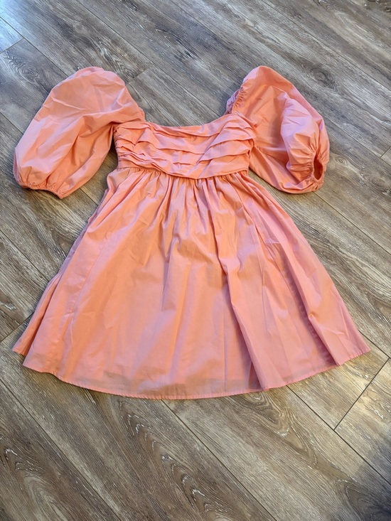 Abercrombie & Fitch Dresses & Skirts - Abercrombie & Fitch Coral Puff-Sleeve Mini Dress